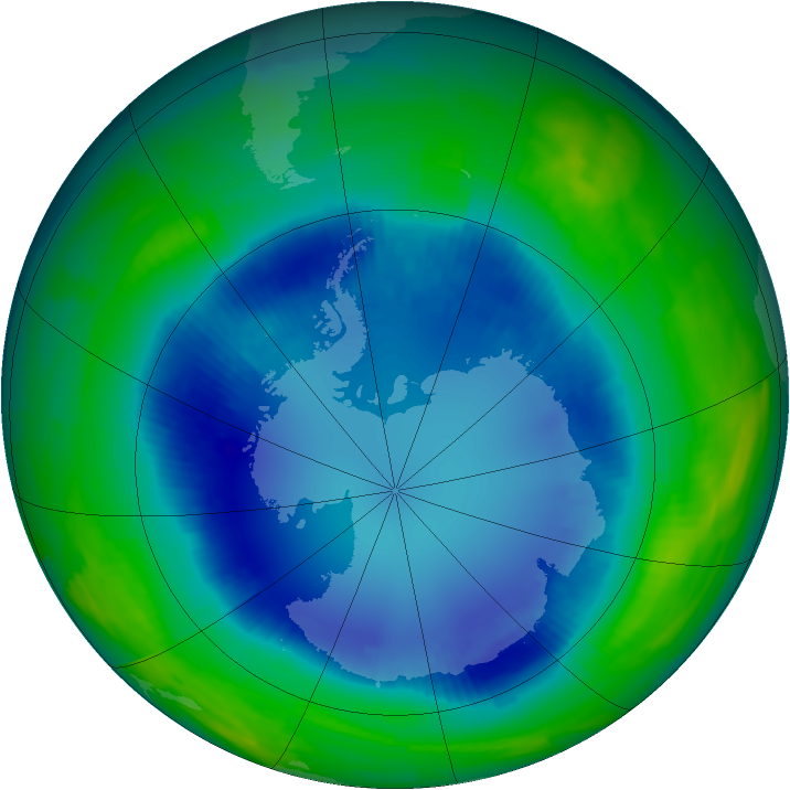 Ozone Map 1996-08-19
